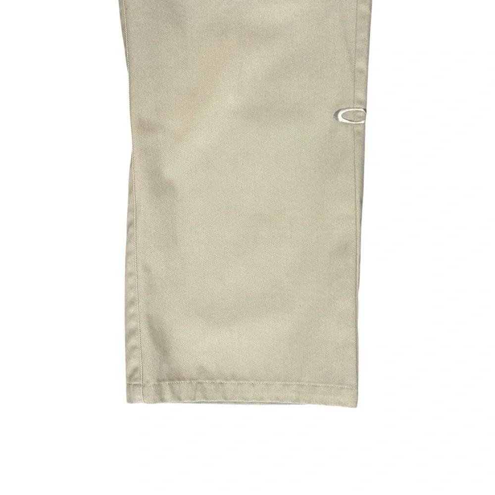VTG ‘09 Oakley Forged Goods Loose Fit Work Pants Khaki Tan Men 34x32 Y2K Skate